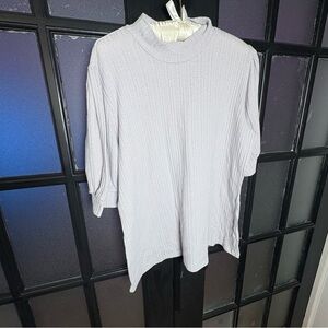 Maurices Gray Ribbed Knit Tunic Top Size XL